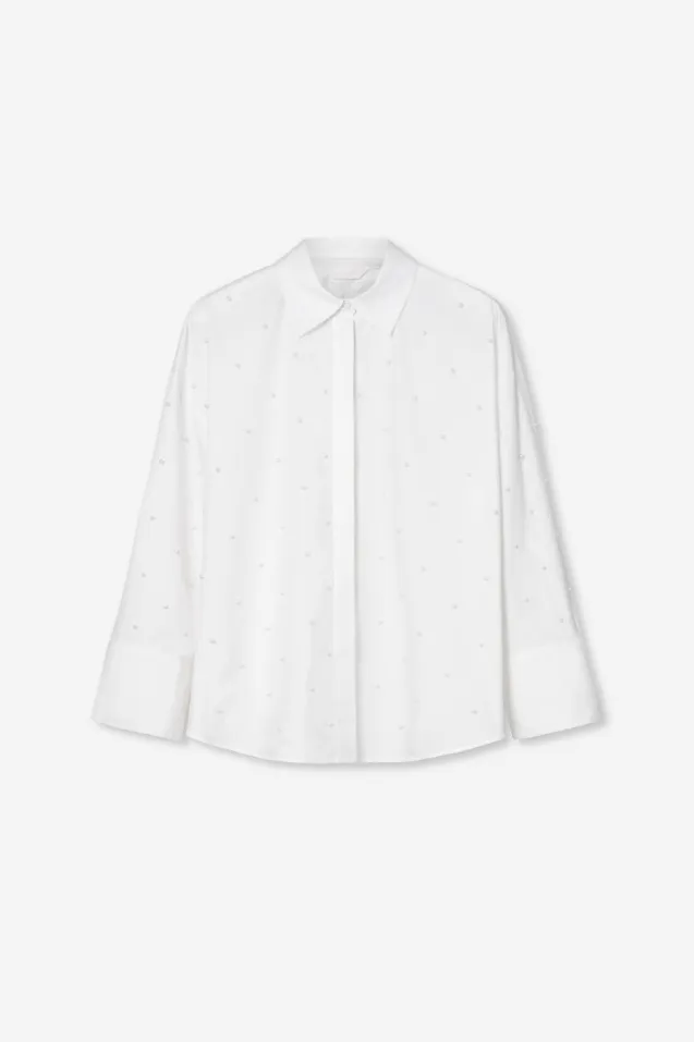 Nell Pearl Shirt White