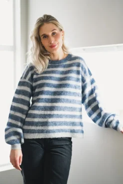 Nenybay Sweater Polar Melange Striped Tornado Melange