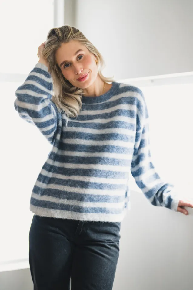 Nenybay Sweater Polar Melange Striped Tornado Melange