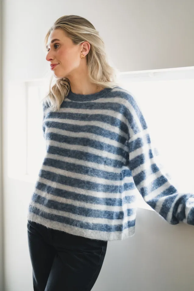 Nenybay Sweater Polar Melange Striped Tornado Melange
