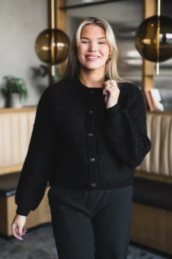 Nerida Knit Jacket Black