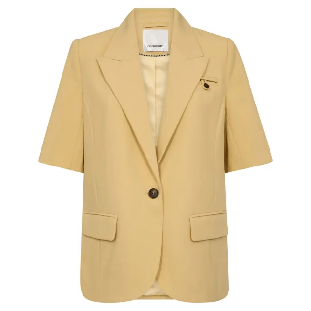 Nilan Fitted SS Blazer Pale Yellow