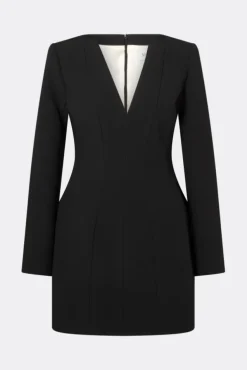 Ninni Cut-Out Shoulder Hourglass Mini Dress Black