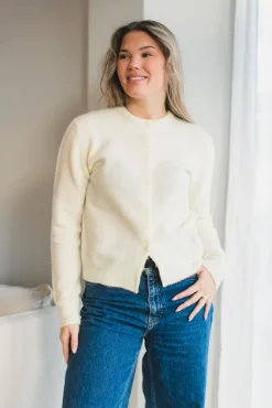 Nor Short Cardigan 7355 Ethereal Green