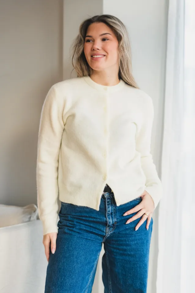 Nor Short Cardigan 7355 Ethereal Green