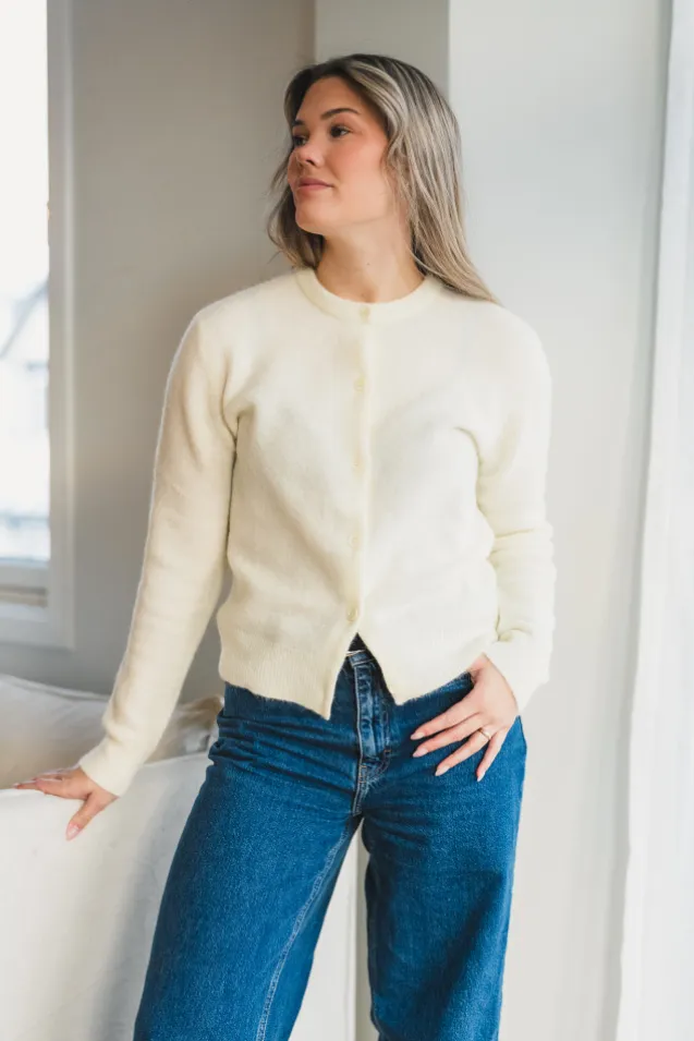 Nor Short Cardigan 7355 Ethereal Green