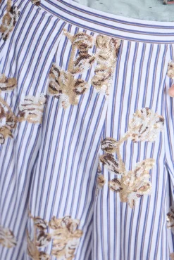 Nukkia Skirt Stripe White