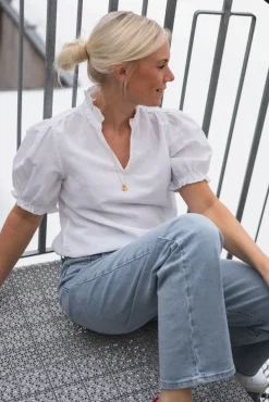 Odesa Linen Blouse White