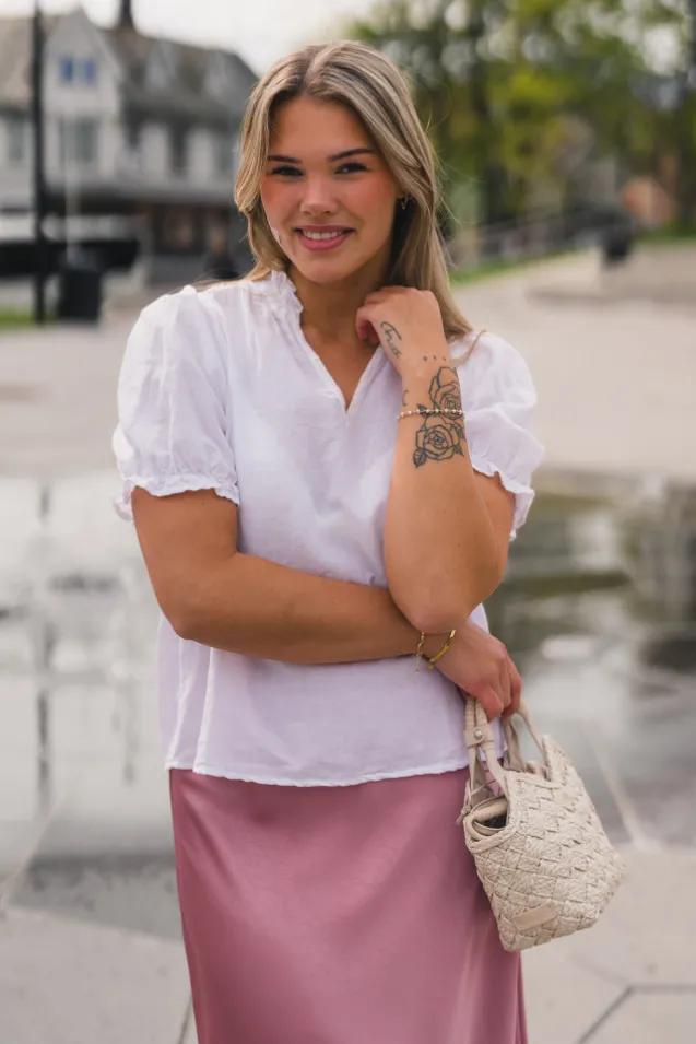 Odesa Linen Blouse White