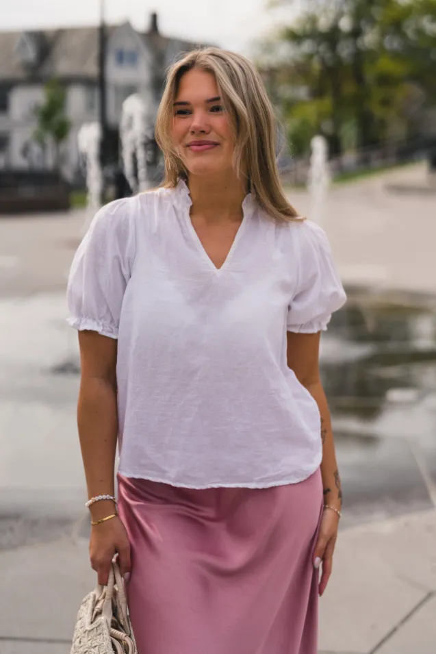 Odesa Linen Blouse White