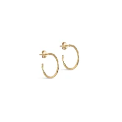 Organic Arena Small Hoops Gold