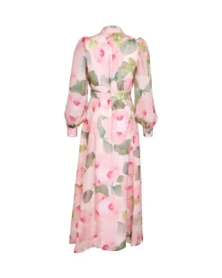 Organza Belt Dress Rosette