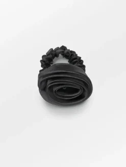 Organza Rosea Scrunchie Black