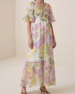 Organza Smocking Dress Springfield