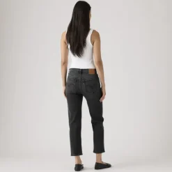 501 Original Cropped Jeans Black Distance