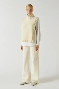 Or Wool Pullover Ecru