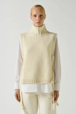 Or Wool Pullover Ecru
