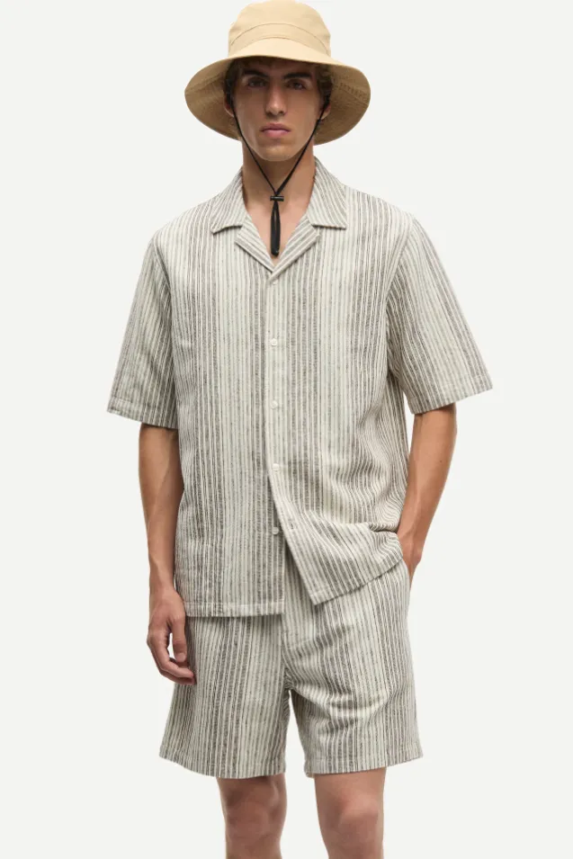 Oscar AX Shirt 14749 Brown Stripe