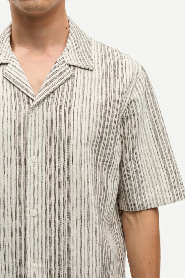 Oscar AX Shirt 14749 Brown Stripe