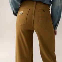 Palazzo Sponge Stretch Golden Brown