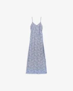 Paris Dress Sheer Blue