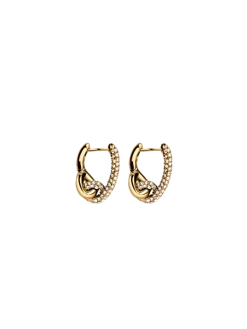 Pavé Knot Earrings