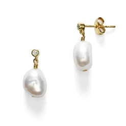 Pearly Earring Gold