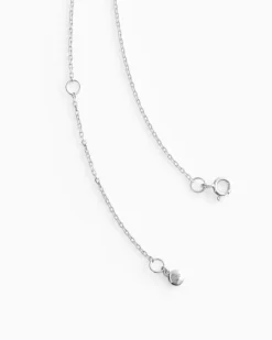 Pear Necklace Silver
