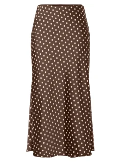 Pella HW Midi Skirt Pinecone Small Ecru Dots