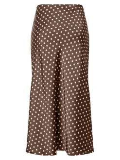 Pella HW Midi Skirt Pinecone Small Ecru Dots
