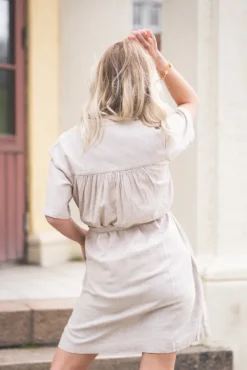 Pennie Ginia 2/4 Shirt Dress Sand