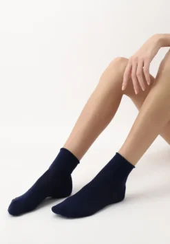 Perfect Comfort Lyocell Ankle Sock Blue