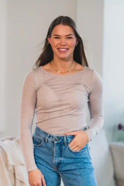 Perfect Line Cashmere Longsleeve Beige
