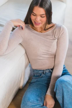 Perfect Line Cashmere Longsleeve Beige