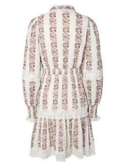 Petrea LS Dress Star White Insert Print