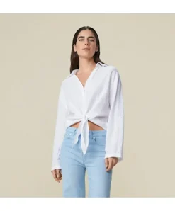 Pia Linen Shirt White