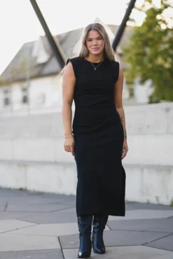 Pina SL Long Dress Black