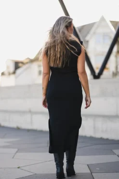 Pina SL Long Dress Black