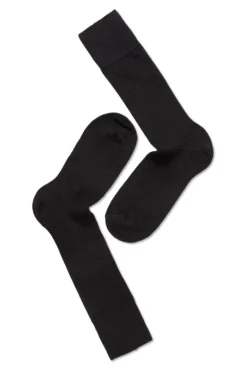 2PK Calle Premium Mercerized Wool Rib Black