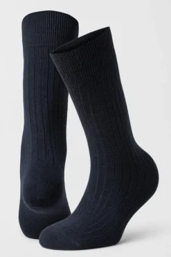 2PK Calle Premium Mercerized Wool Rib Dark Blue