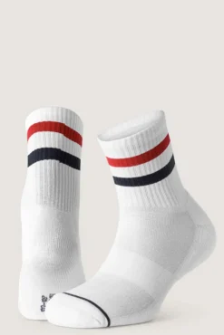 3PK Tom Tech Quarter Stripe Red/White/Stripe Green