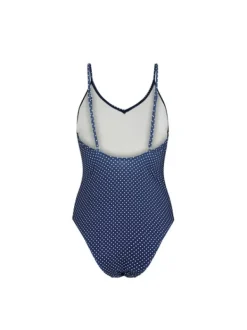 Polka Dot Bea Swimsuit Navy Blue