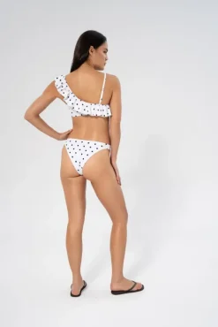 Polka Dot Nefeli Bottom White/Navy
