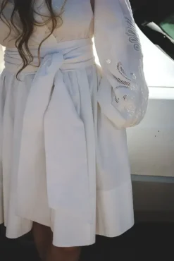 Poplina Dress White