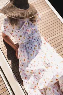 Poplin Shirt Dress Morning Bloom