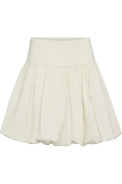 Poppy Balloon Crop Mini Skirt Bone