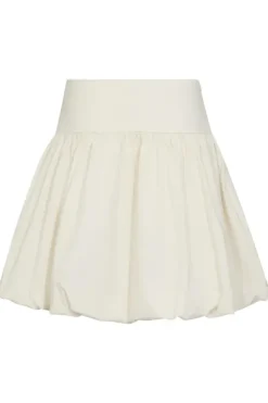 Poppy Balloon Crop Mini Skirt Bone