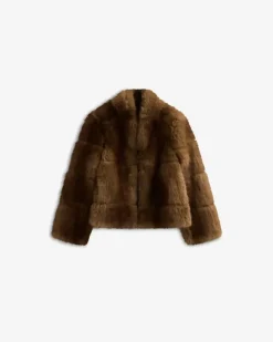 Posh Short Coat Dark Brown