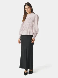 Possa Mini Check Blouse Light Pink