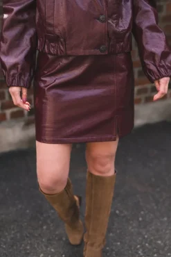 Posy Skirt Winered